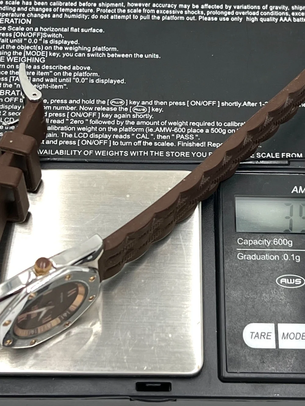 Ecclissi Sterling silver 23976 Chocolate Brown Rubber Band
